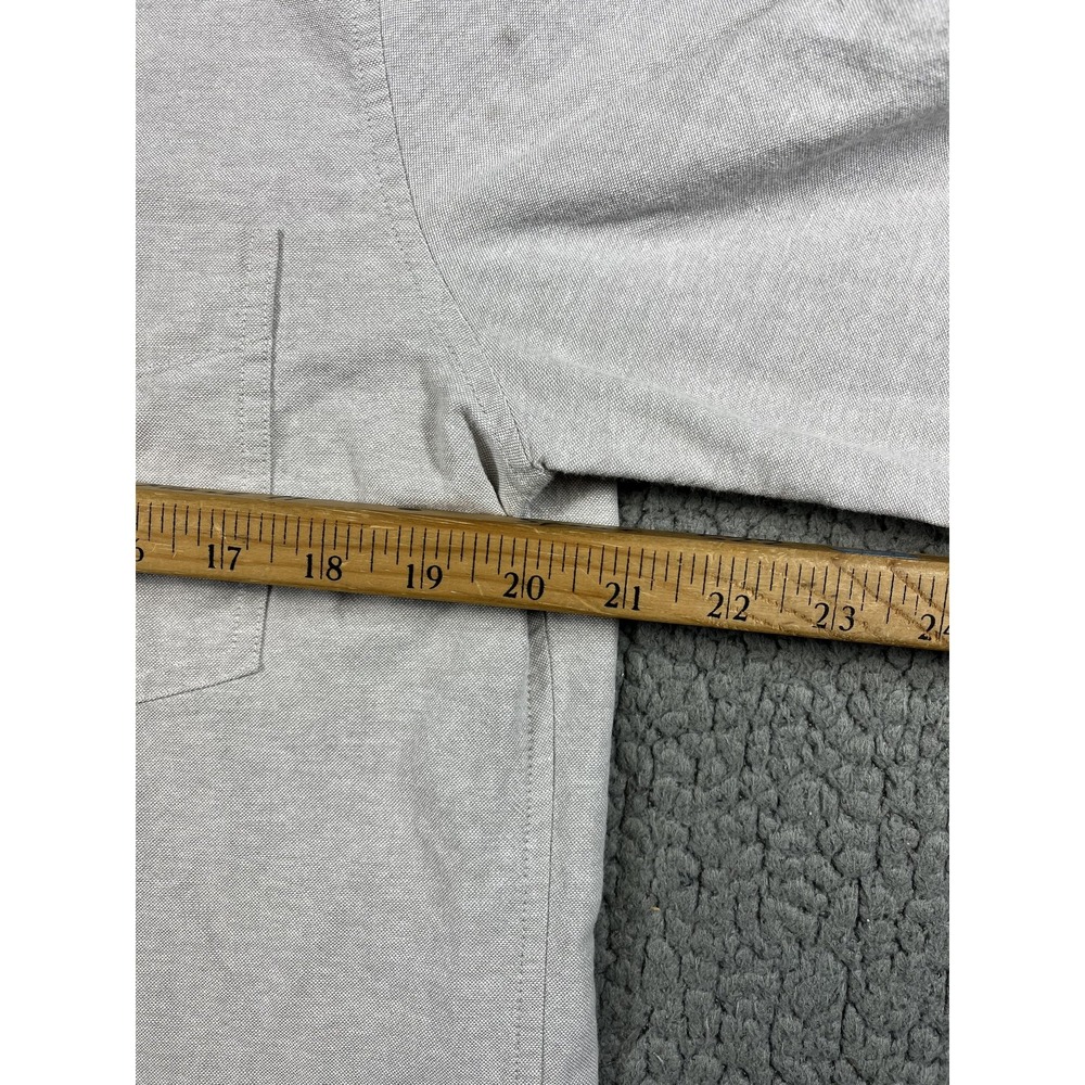 Jack Spade Shirt Mens Medium Gray Oxford Button Down Long Sleeve Cotton Casual - Picture 10 of 15